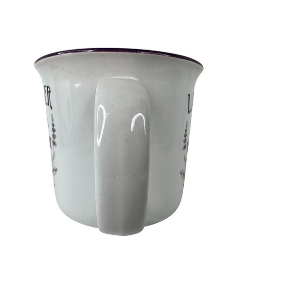 Open Road Brands Lavender Farm Calming Herbal Tea Ceramic Mug Cottage Flower NEW - Picture 5 of 11